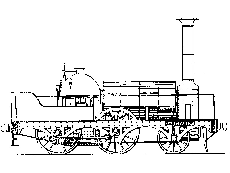 GWR Broad Gauge Leo Class Locomotive Drawing GWR Broad Gauge Leo Class Locomotive Drawing